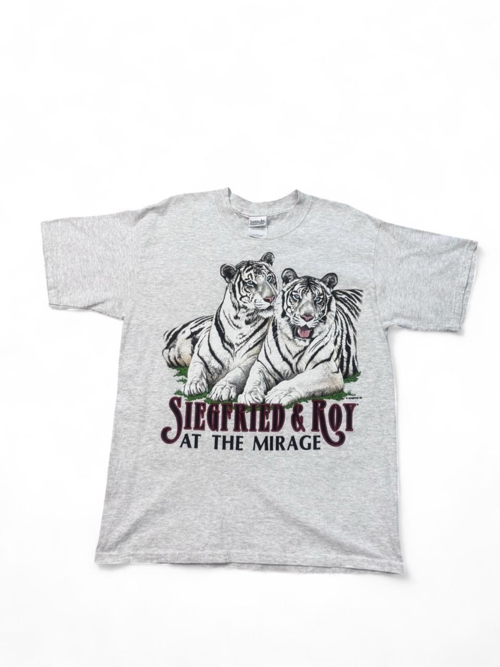 Vintage 90s habitat Siegfried & Roy the mirage Las Vegas tee grey L men